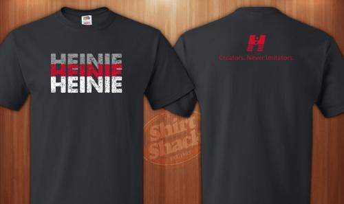 Heinie3 Black Athletic T-Shirt